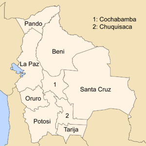 Административное деление Боливия