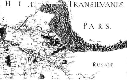 Рис. 7.5. Фрагмент карти України 1648 p.